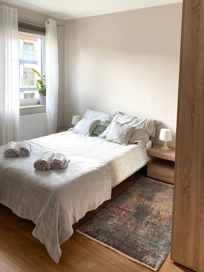 Ferienwohnung Apartament Malczewskiego Blisko Centrum Danzig Exterior foto